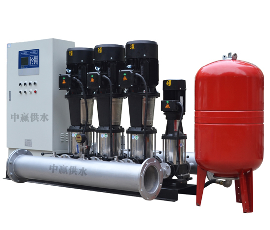 變頻恒壓供水系統(tǒng)主要由PLC、變頻器、觸摸屏、壓力變送器、動(dòng)力及控制線路以及泵組組成
